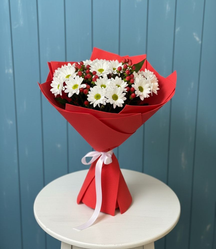 Букет цветов из: Хризантемы в Пустошке