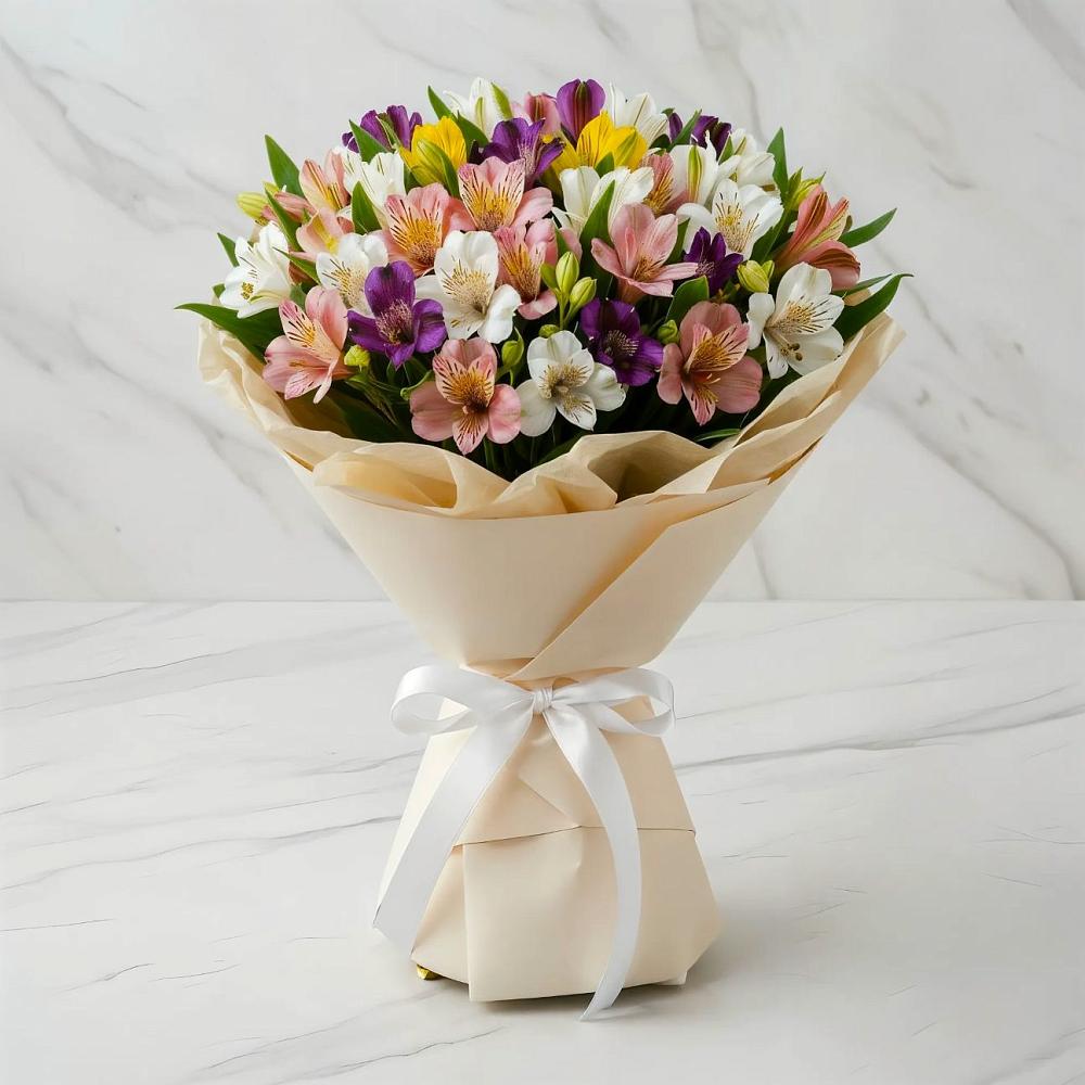 Букет цветов из: Альстромерии в Пустошке