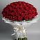 Букет 101 Красная роза Блэк Мэджик в Пустошке