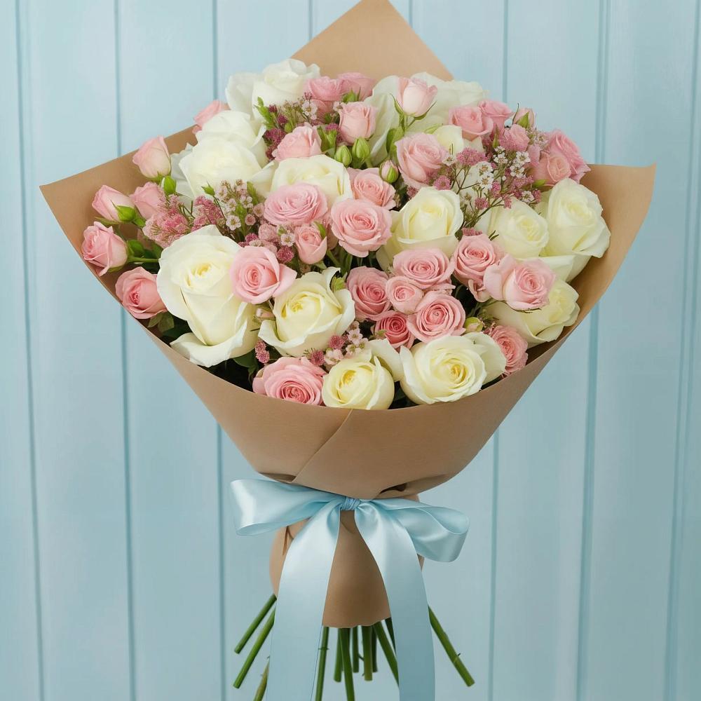 Букет цветов из: Розы в Пустошке