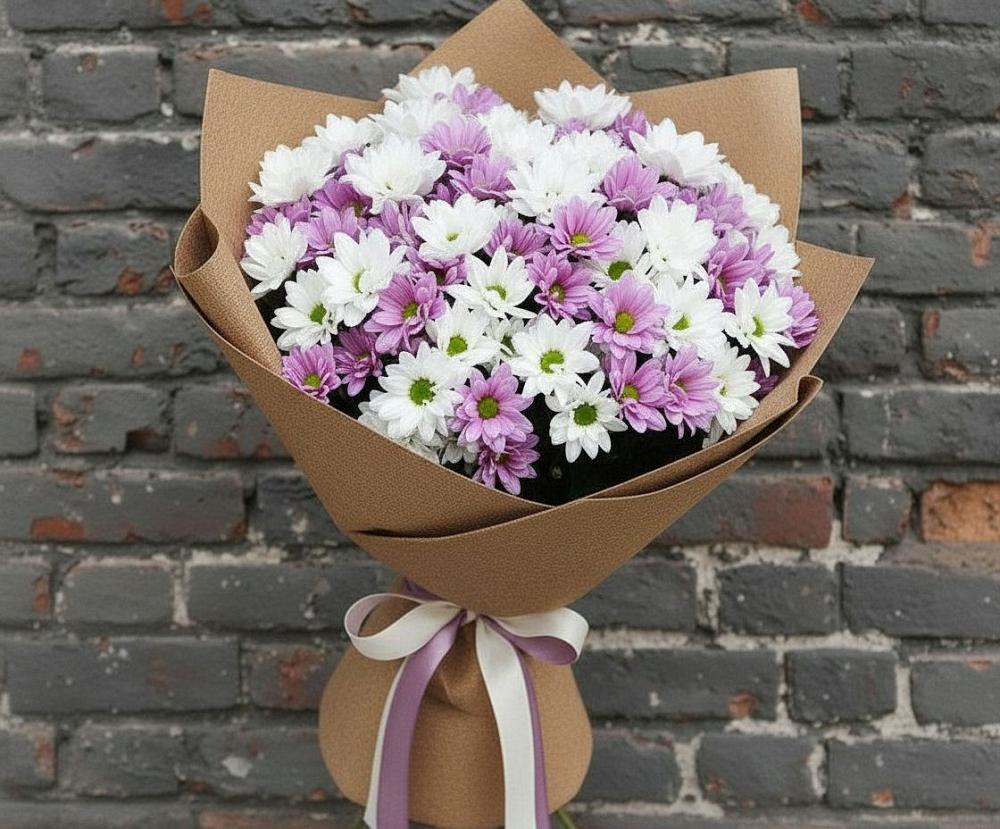 Букет цветов из: Хризантемы в Пустошке