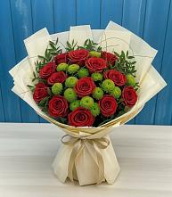 Букет цветов из:  Розы и Хризантемы в Пустошке