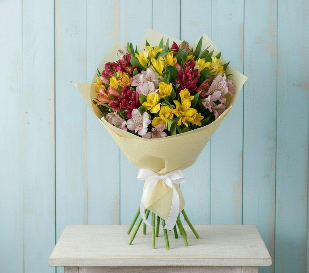Букет цветов из: Альстромерии в Пустошке