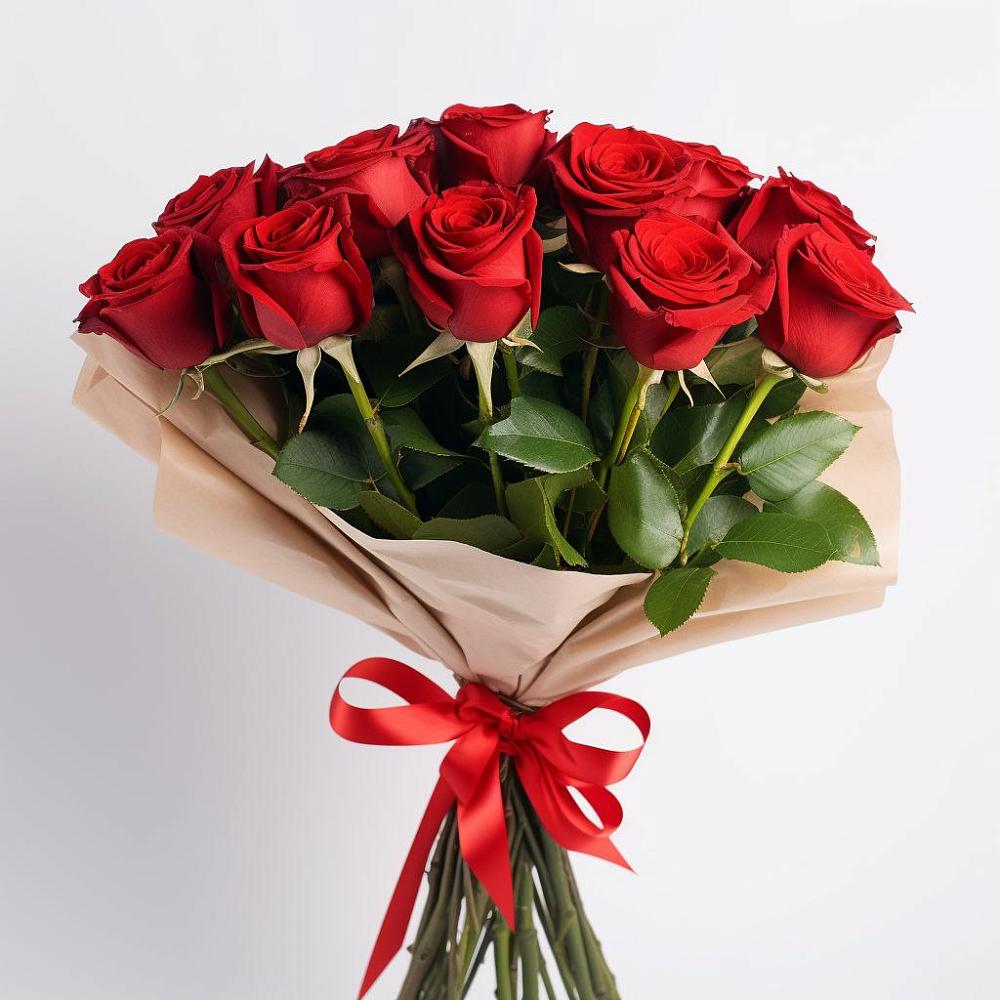 Букет 11 Красных роз Эдлесс Лав в Пустошке